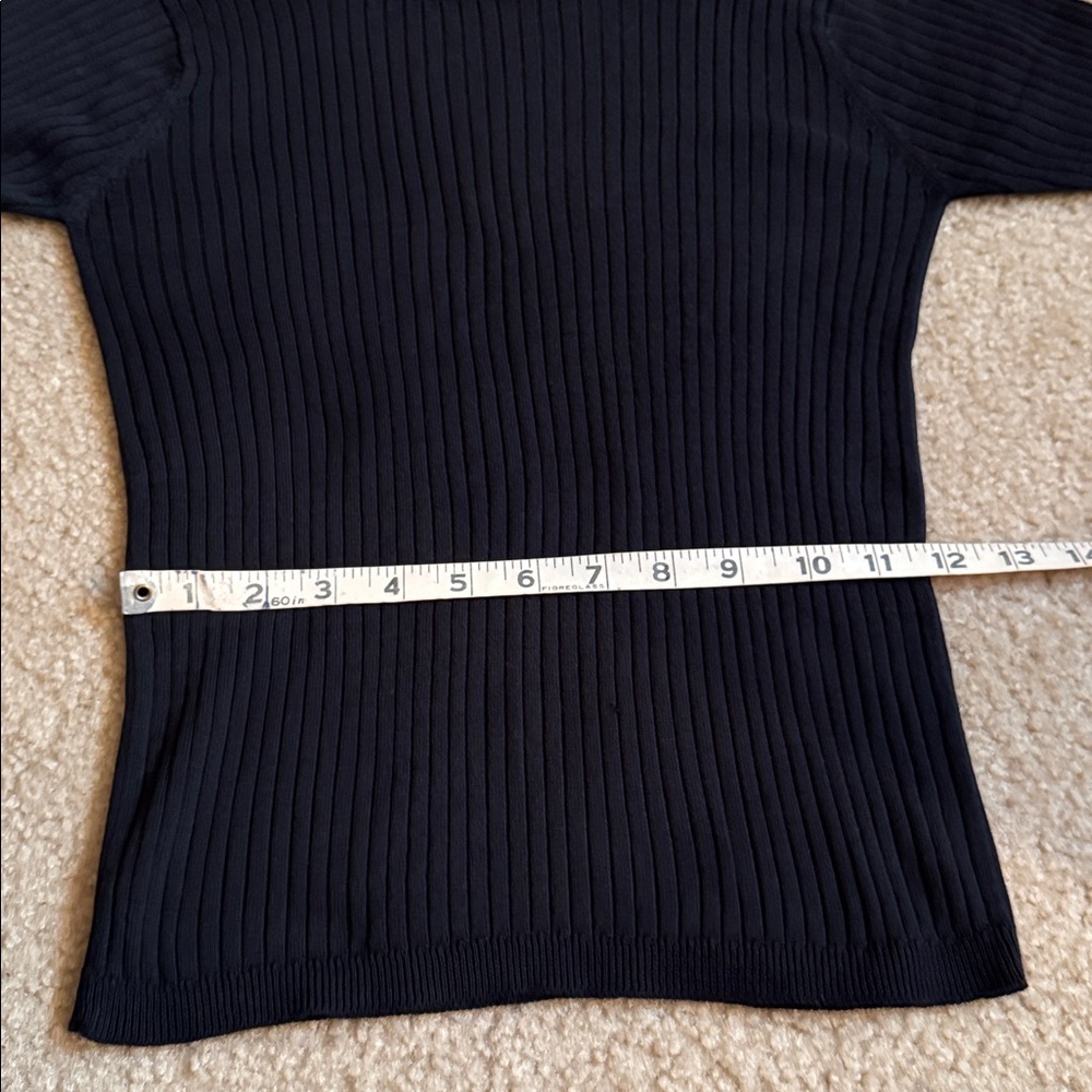Black Ribbed Top - Size Small - Picture 10 of 11
